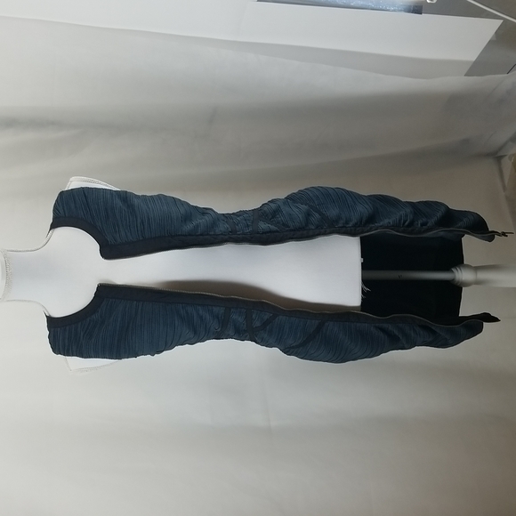 DAISY Body Con Blue Ruched Dress Full Zip Front Dress with Black Trim - Picture 6 of 16